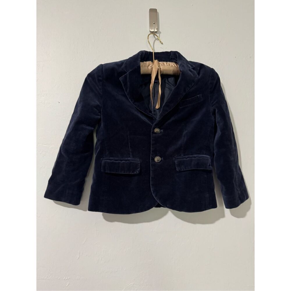 Janie and Jack blue velvet boys The velvet party blazer 6
